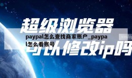 paypal怎么查找商家账户_paypal怎么看账号