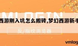 梦幻西游刚入坑怎么搬砖,梦幻西游新手如何搬砖