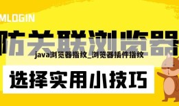 java浏览器指纹_浏览器插件指纹