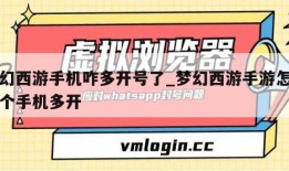 梦幻西游手机咋多开号了_梦幻西游手游怎么一个手机多开
