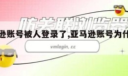 亚马逊账号被人登录了,亚马逊账号为什么会被锁