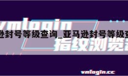 亚马逊封号等级查询_亚马逊封号等级查询官网