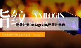 迅雷注册instagram,迅雷注册表