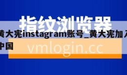 黄大宪instagram账号_黄大宪加入中国