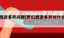 梦幻西游多开问题|梦幻西游多开对什么要求高