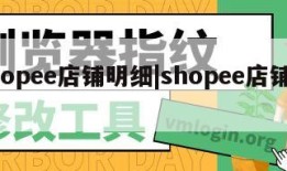 shopee店铺明细|shopee店铺类型