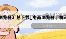 电商浏览器汇总下载_电商浏览器手机可以登嘛