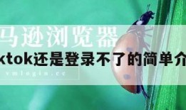 tiktok还是登录不了的简单介绍