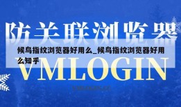 候鸟指纹浏览器好用么_候鸟指纹浏览器好用么知乎