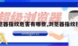 浏览器指纹危害有哪些,浏览器指纹技术