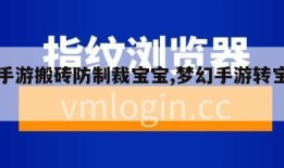梦幻手游搬砖防制裁宝宝,梦幻手游转宝宝防被扣