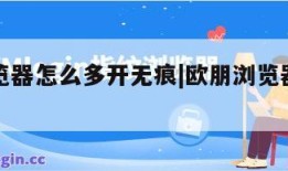 欧朋浏览器怎么多开无痕|欧朋浏览器怎么添加插件
