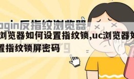 uc浏览器如何设置指纹锁,uc浏览器如何设置指纹锁屏密码