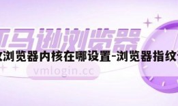 指纹浏览器内核在哪设置-浏览器指纹识别