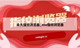 永久指纹浏览器_mu指纹浏览器