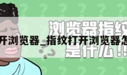 指纹打开浏览器_指纹打开浏览器怎么设置