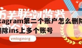 instagram第二个账户怎么删除-怎么删除ins上多个账号
