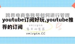 youtube订阅好玩,youtube推荐的订阅